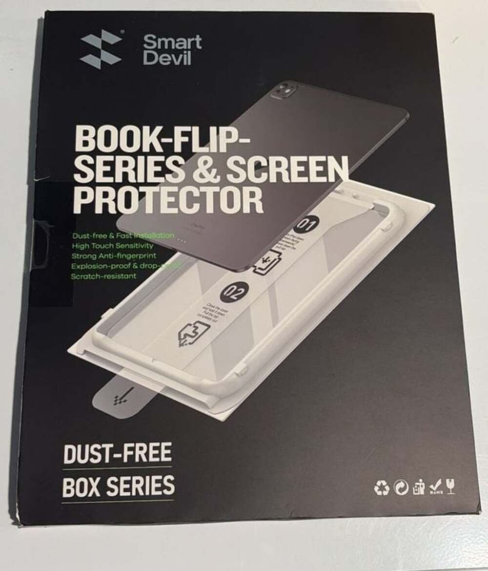 SmartDevil Book-Flip Series Screen Protector for iPad Pro 13 2024 M4